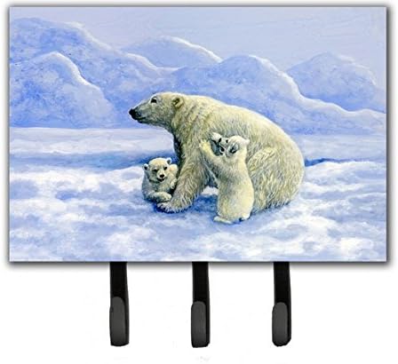 Polar Bears by Daphne Baxter Leash or Key Holder