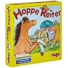 HABA 4321 – Hoppe Reiter Pferdestarkes Wettlaufspiel, für 2-4 Spieler von 3-12 Jahren, Spielbar in 3 Varianten, Brettspiel mit einfachen Spielregeln