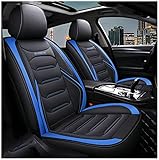 [Einfach zu installieren und zu reinigen]: Autositzbezüge aus Leder sind einfach zu bedienen, sogar eine Person kann die Installation des Autositzbezugs in 10 Minuten abschließen, und die Bürste und das feuchte Handtuch können die Reinigung des Kunstleders abschließen.