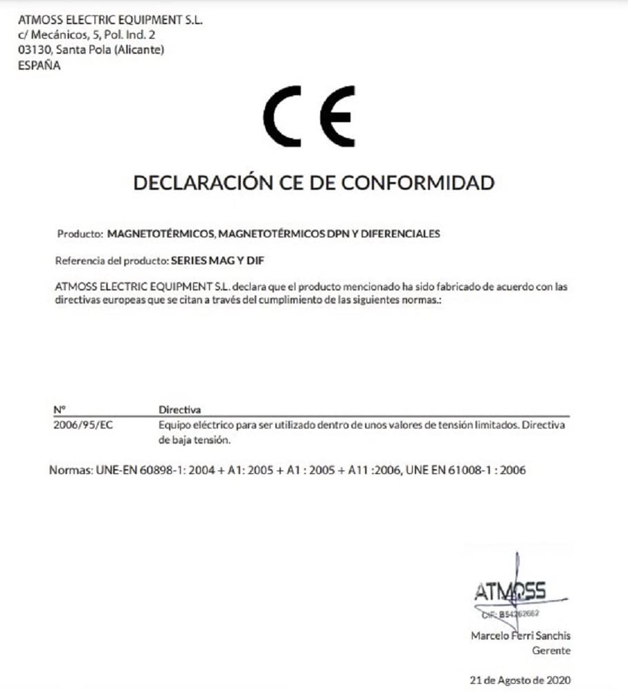 Interruttore differenziale superimmunizzato SI, 30 mA, 2P, F+N, 40 A, classe A e 10kA, 1 modulo, spazio ridotto, RASMACOR
