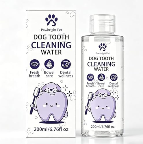 1PCSPawbright Pet Dental Water Additive Dog Water Additive for Dental Care Keep Dog Breath Fresh and Teeth Clean Supports Gum Health 6.76fl oz