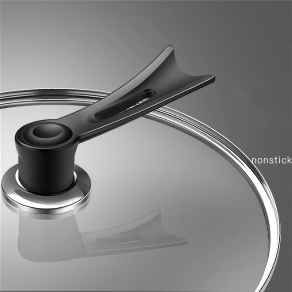 Coperchi Pentole, Coperchio Padella Pan coperchio 34 cm di vetro temperato in acciaio inox pentola in del universale wok della copertura antiaderente antiscivolo(30cm)