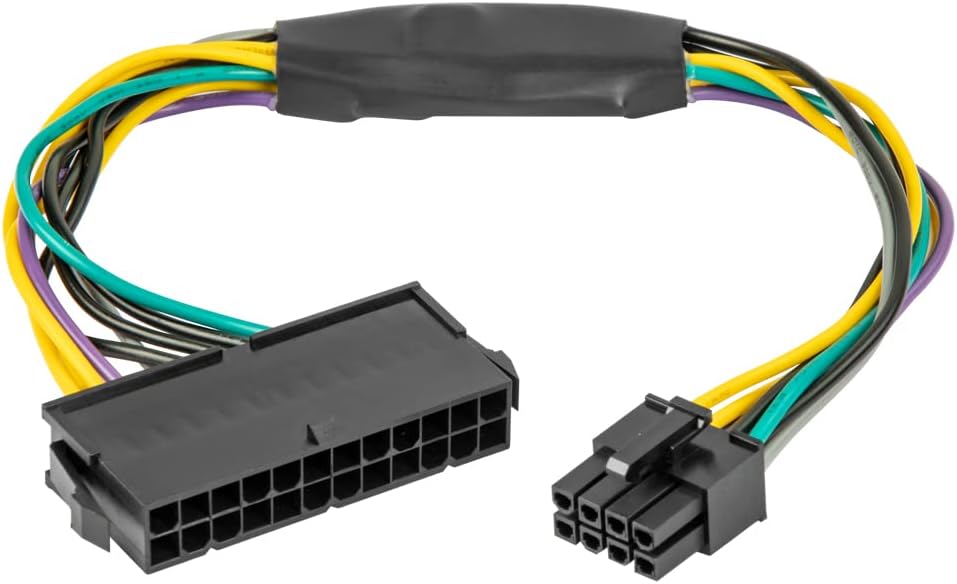 Main Power ATX 24 Pin to 8 Pin Adapter for Dell Optiplex 3020 7020 9020 Precision T1700