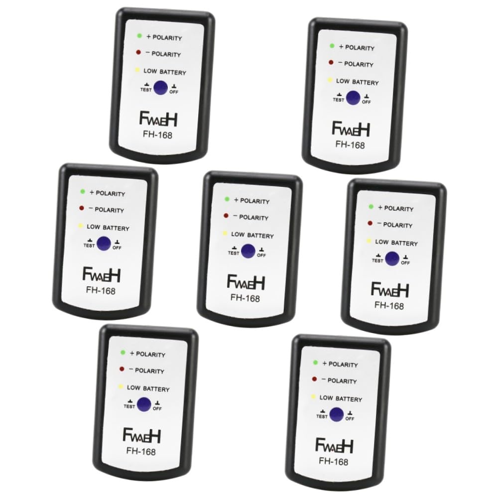 Cabilock 7 Piezas Medidor de Fase para Altavoces de Coche Probador de Polaridad de Audio con Luces LED Diagnóstico Fiable para Sistemas de Sonido Automotriz Carcasa Duradera