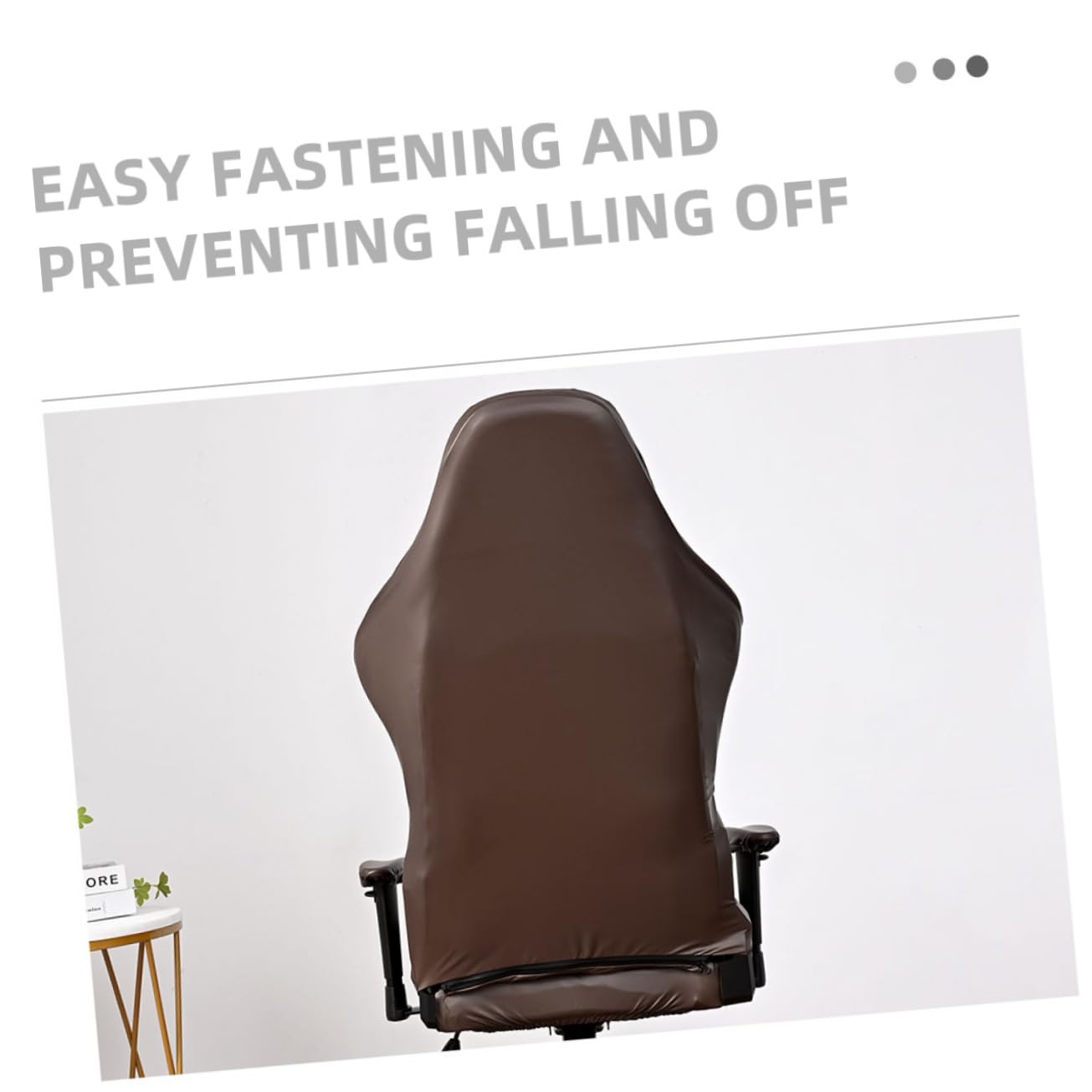 VICASKY Gaming Stuhl Bezug 1 Satz aus Pu und Polyester in Kaffee