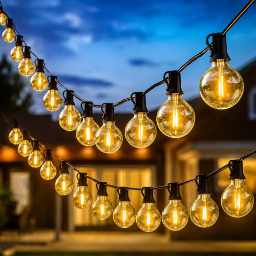 Image of One94Store Globe Warm White LED String Lights 5M | 12 Waterproof Decorative Hanging Bulbs | Outdoor & Indoor String Lights for Balcony, Garden, Patio, Backyard, Party, Wedding & Home Decor