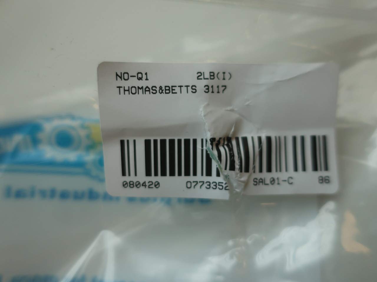 Box of 5 THOMAS&BETTS 3117 TITE-BITE Armored Cable Conduit Connector 1IN