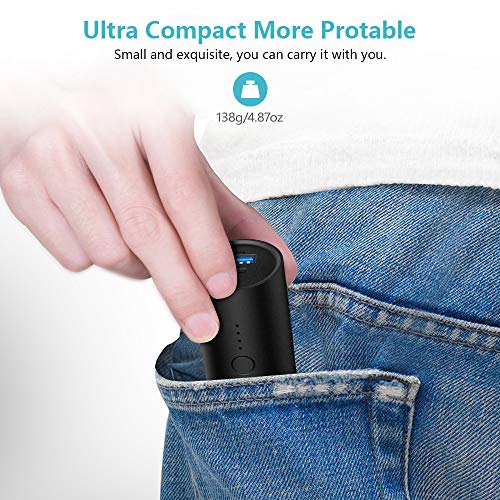 image for High Capacity Mini Portable Charger for iPhone, Premium Aluminum Shell