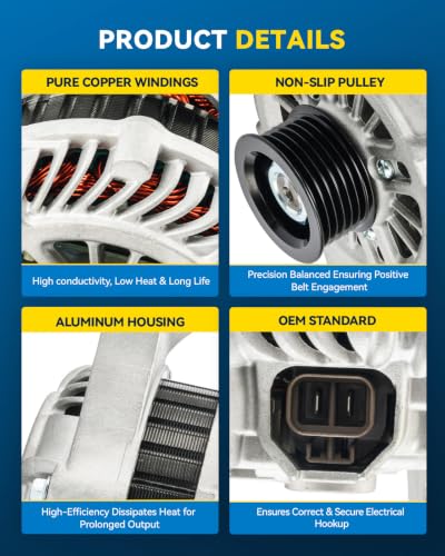 Image of PHILTOP Alternator for 2004-2009 Mazda 3 Mazda 5