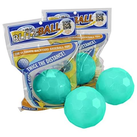 BLITZBALL Dude Perfect Plastic Baseball (4 Pack – Official Brand) - Limited Edition - Made in USA Cover