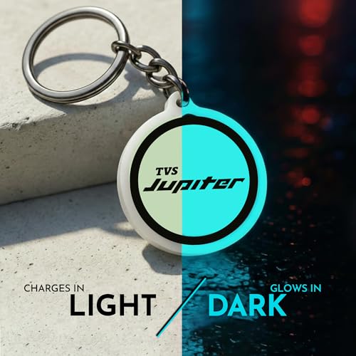 Image of Mi Glow Store Glow in Dark Keychain for Bike Men | Gift for Man | Bike Accessories | Charges in Light Glows in Dark | Key chain for Bike