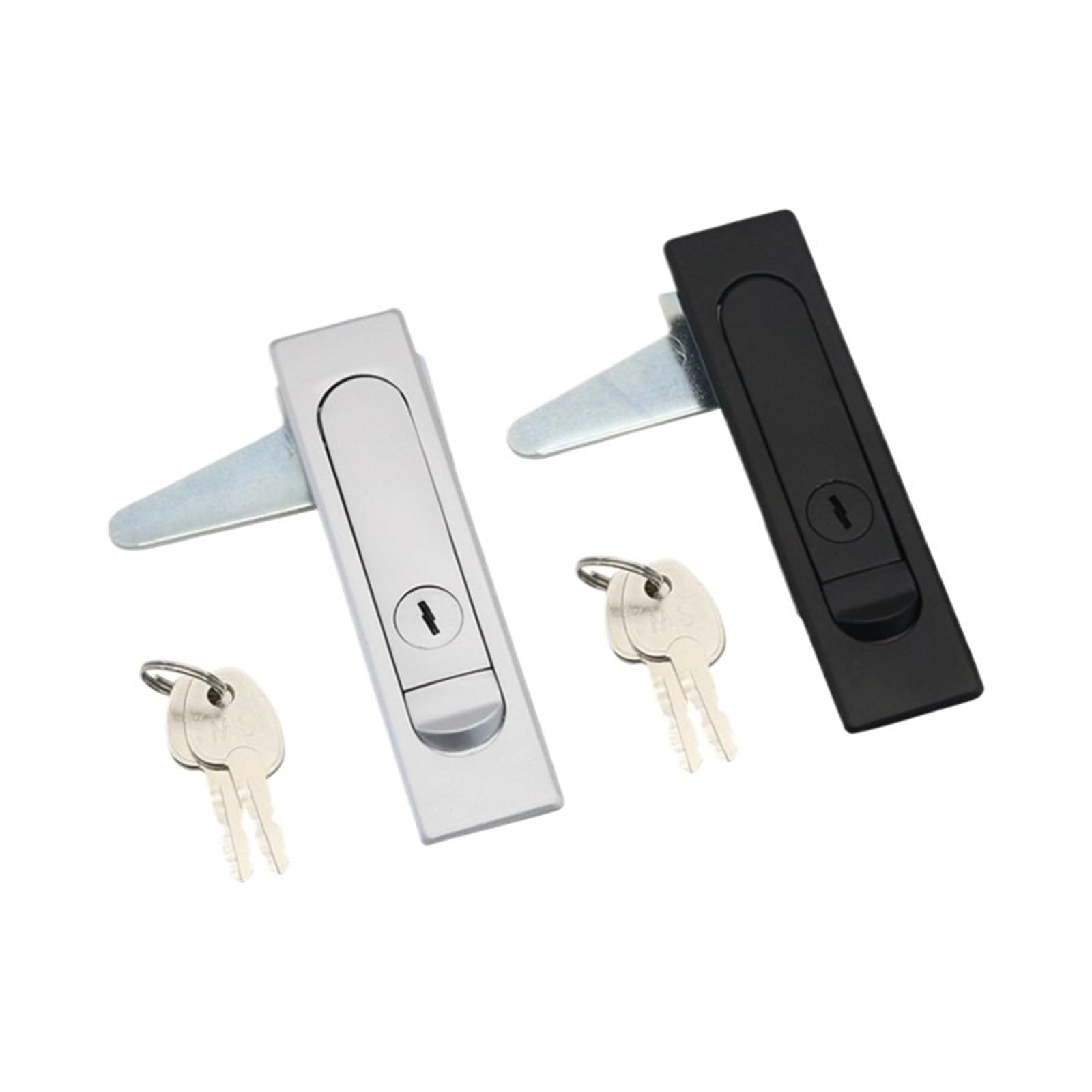Bouton de verrouillage plat alliage de zinc serrure noire meuble