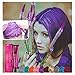 Produktbild TIREOW 100ml Mehrfarbig Langlebige Modellierung Mode DIY Haarfarbe Wachs Schlamm Haarfärbemittel Creme Haarfärbemittel Creme für Frauen Männer Party Cosplay Halloween Weihnachten (Lila)