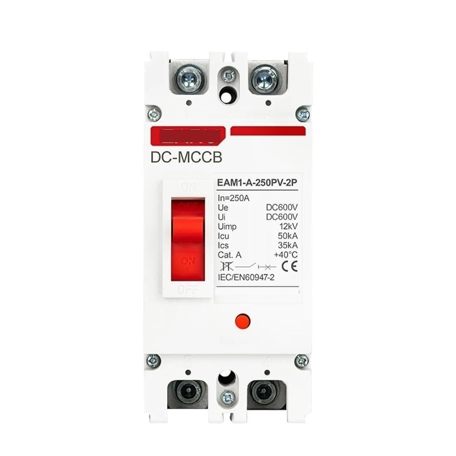 Kompaktleistungsschalter 2P 250A DC MCCB Solar PV Photovoltaik Batterie Kompaktleistungsschalter Trennschalter(160A)