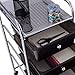 Giantex 4 Drawers Cart Storage Bin Organizer Rolling Storage Cart Metal Frame Plastic Drawers Flexible Wheels Home Office Scrapbook Supply & Paper Shelf