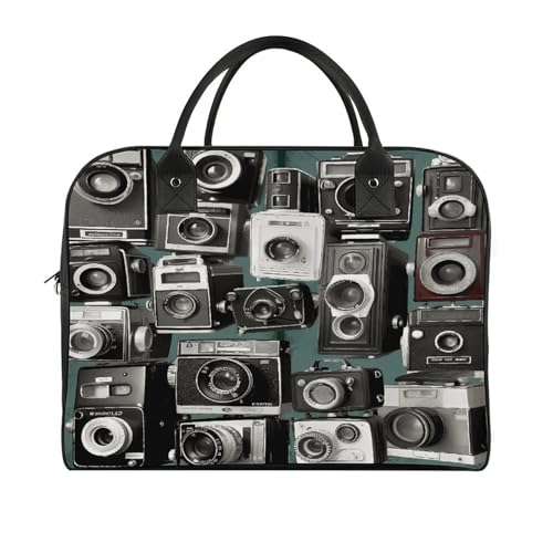 Maletín liviano retro para laptop y cámara unisex miniatura 3