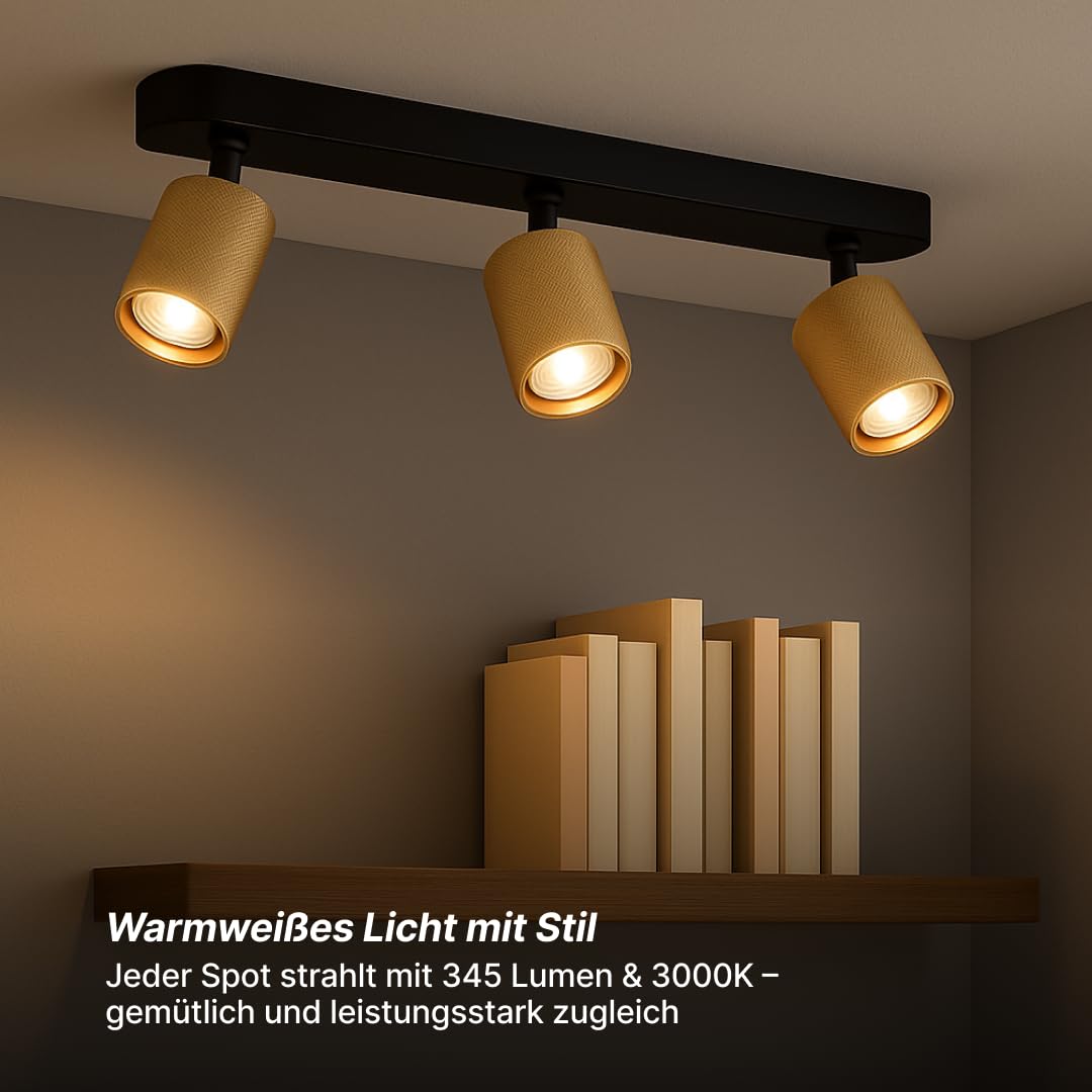 Brilliant Marty LED Deckenstrahler 3-flammig, dimmbar GU10