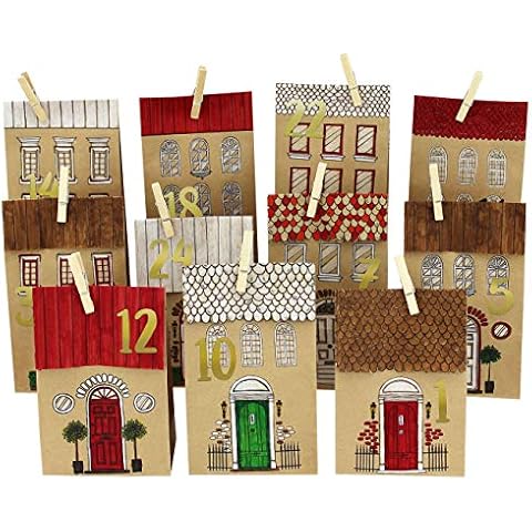Calendario de Adviento Papierdrachen para hacer en casa con bolsas de papel marrón impresas Cover