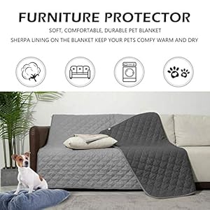   Dog-Blankets-for-Couch-Protection-Waterproof-Dog-Bed-Covers-Pet-Blanket-Furniture-Protector-GreyDark-Grey-52x82
