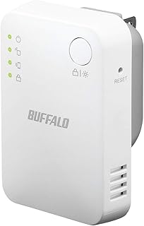 バッファロー WiFi 無線LAN 中継機 Wi-Fi4 11n/g/b 300Mbps コンセント直挿しモデル 簡易パッケージ 日本メーカー【iPhone13/12/11/iPhone SE(第二世代) メーカー動作確認済み】 WEX-300HPS/N