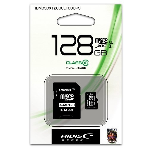 �y10�Z�b�g�zHIDISC microSDXC�J�[�h 128GB CLASS10 UHS-1�Ή� HDMCSDX128GCL10UIJP3