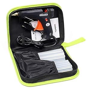 LeaderPro Klebepistole 60W volle größe mit 11mm x 190mm x 20 Kleber Sticks und Werkzeugstasche Klebepistolefür DIY…