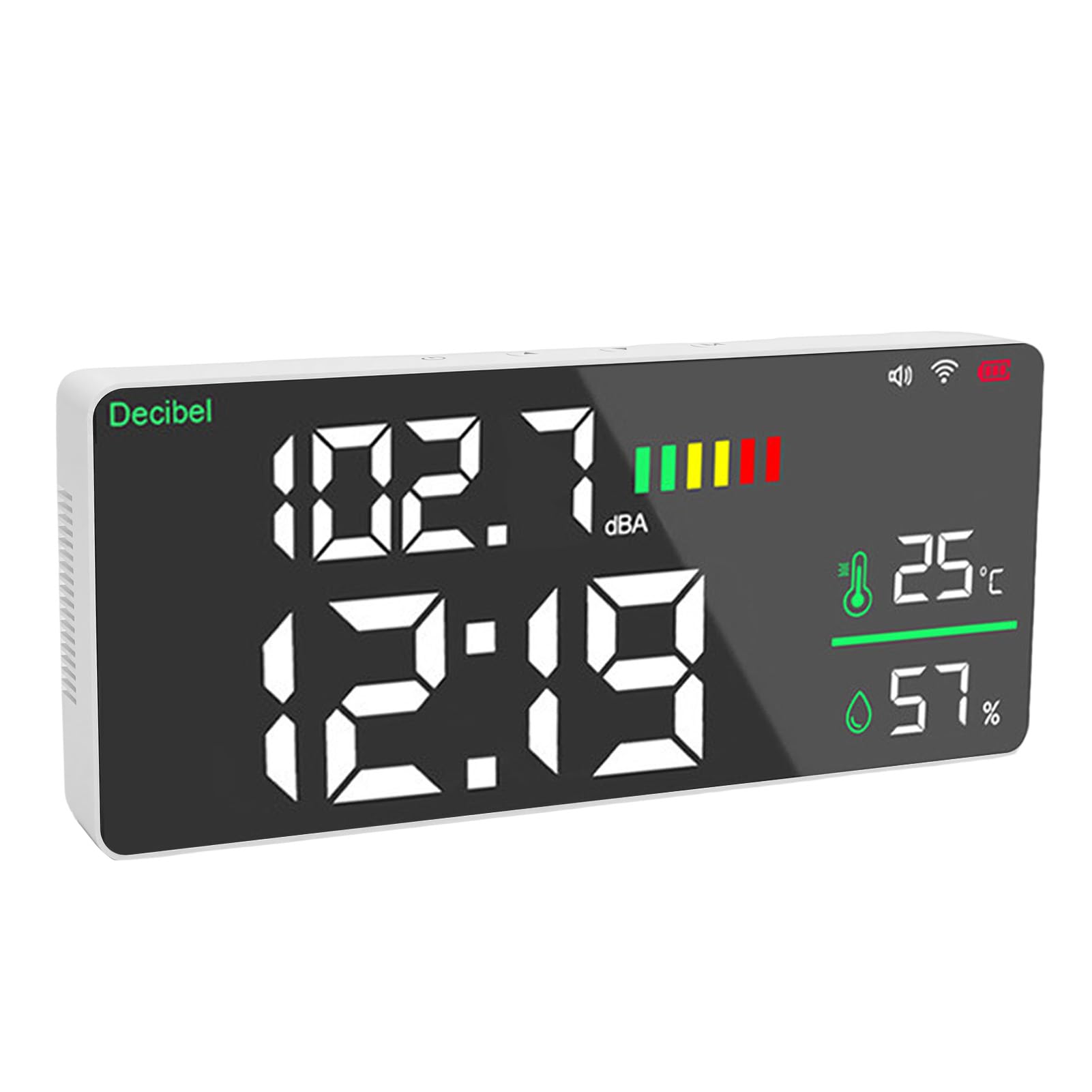 Tonysa Medidor de Nivel de Sonido con Pantalla LED de 11 Pulgadas, para