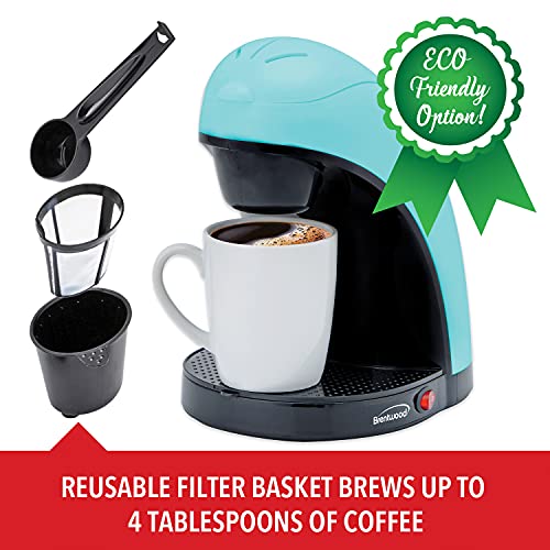 Brentwood Ts-112Bl Single-Serve Coffee Maker With Mug (Blue) #TOP6