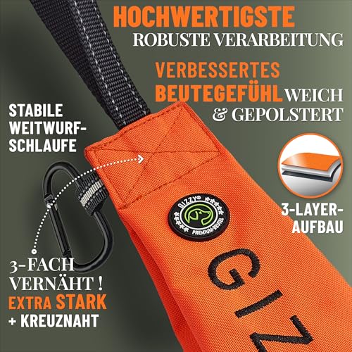 GIZZY® DAS ORIGINAL I Futterdummy Hunde I Robuster Hunde Futterbeutel für alle Rassen I Dummy Hundetraining mit Leckerlies - Die Erziehungshilfe für Hunde I Futterbeutel Hundetraining - Hunde Zubehör