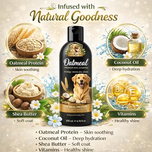 Image of Tick & Flea Dog Shampoo 200ml + WoofMist Pet Perfume Spray 100ml Combo | Anti Tick Cleansing Shampoo with Tea Tree Lemon Aloe & Long Lasting Fresh Fragrance Spray | Dog & Cat Grooming Kit