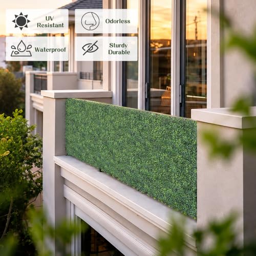 ODTORY Artificial Ivy Privacy Screen Fence Panel, Gradient Green 80X120 in by ODTORY - Used condition - Image 4