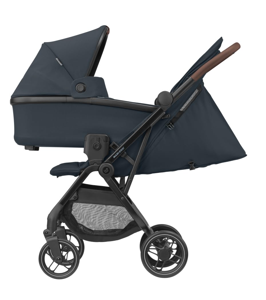 Maxi-Cosi Soho Kinderwagen Buggy, 0–4 Jahre, 0–22 kg, ultrakompakt, Einhand-Klappmechanismus, 3 Liegepositionen, Essential Graphite