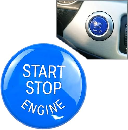 Miniatura 5 de FSFY 1 Uds. Cubierta de botón de arranque de motor azul para BMW E Chassis 1 3 5 Series X1 X3 X5 X6 Z4