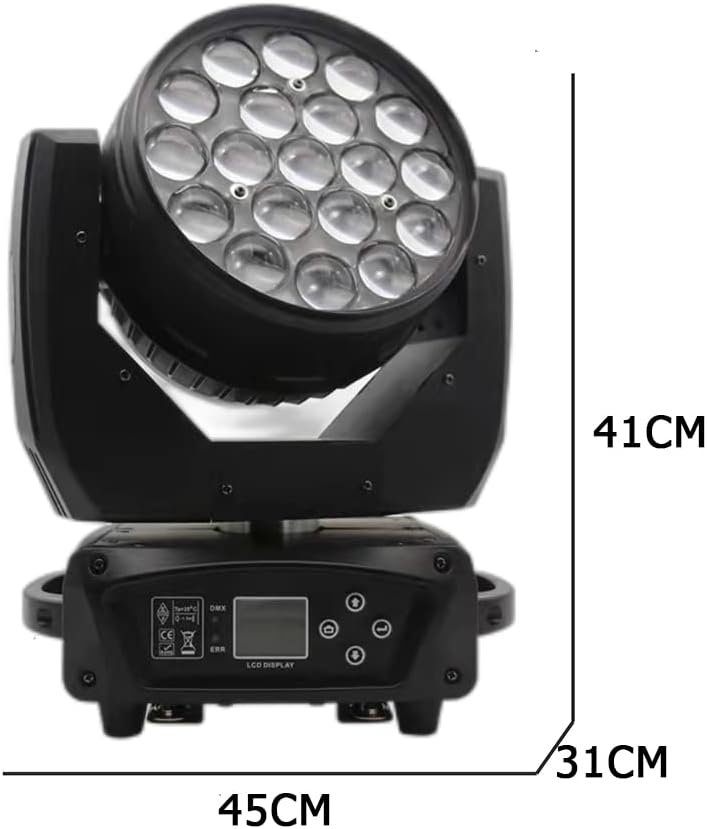 Miniatura 6 de Solo Flight Case 2in1 para LED Wash 19x15W Cabeza Móvil RGBW Etapa Luz DXM para DJ Disco Bar Fiesta Etapa Equipo de Iluminación