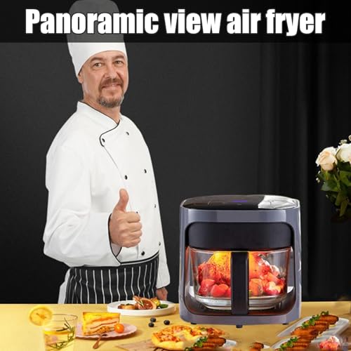 Friteuse électrique multifonction 6L air fryer sans huile avec cuisson rapide préprogrammée