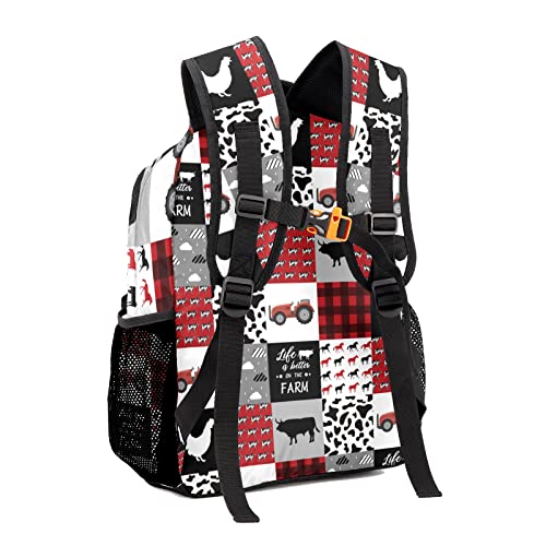 Farm Animals Cars Personalized Kids School Backpack Custom for Boys Girls Primary Daypack School Bookbag Travel Bag3