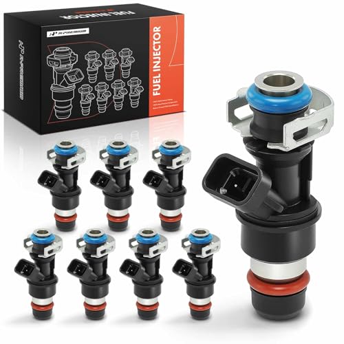 A-Premium 8-Pack 4 Holes Fuel Injectors Compatible with Chevy Silverado