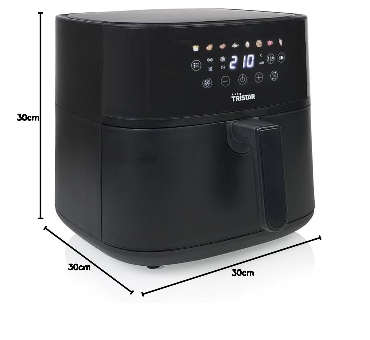 Tristar Heißluft-Fritteuse 8l 2000W Schwarz