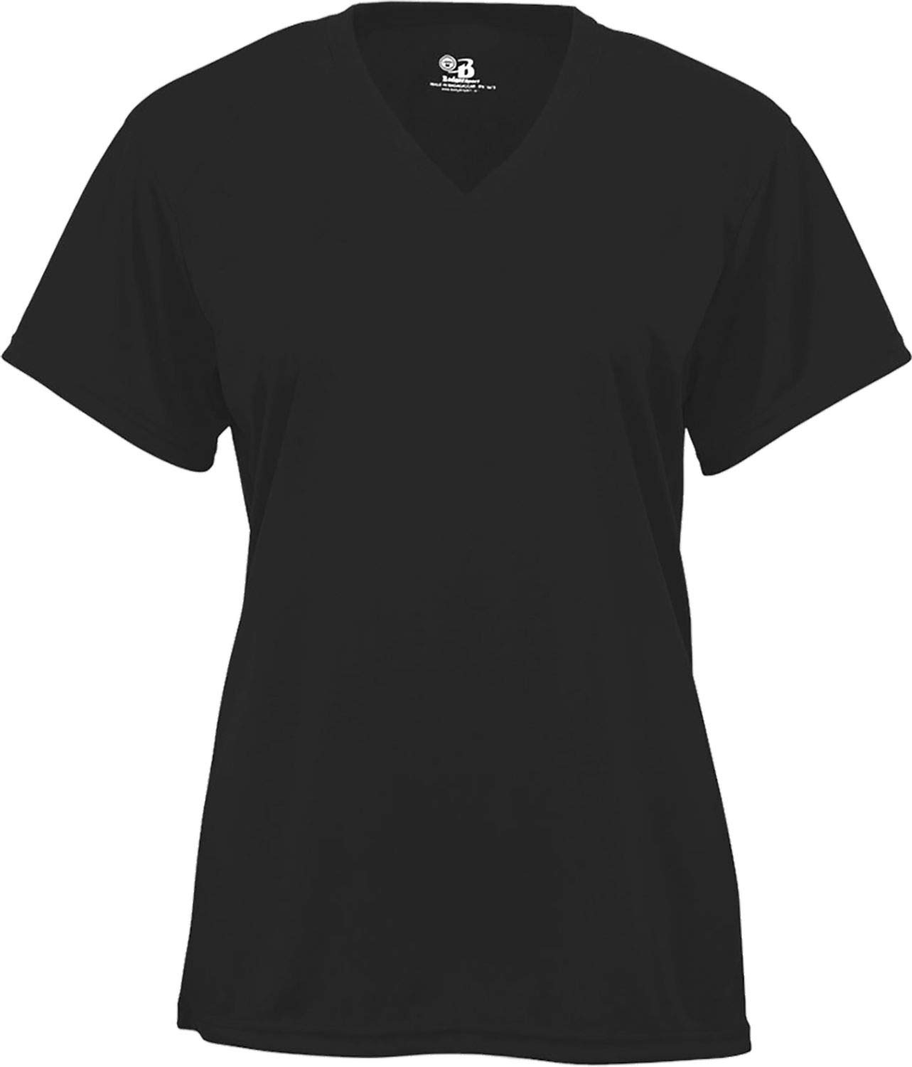 Badger Sports B-Core Ladies' V-Neck Tee Black X-Small