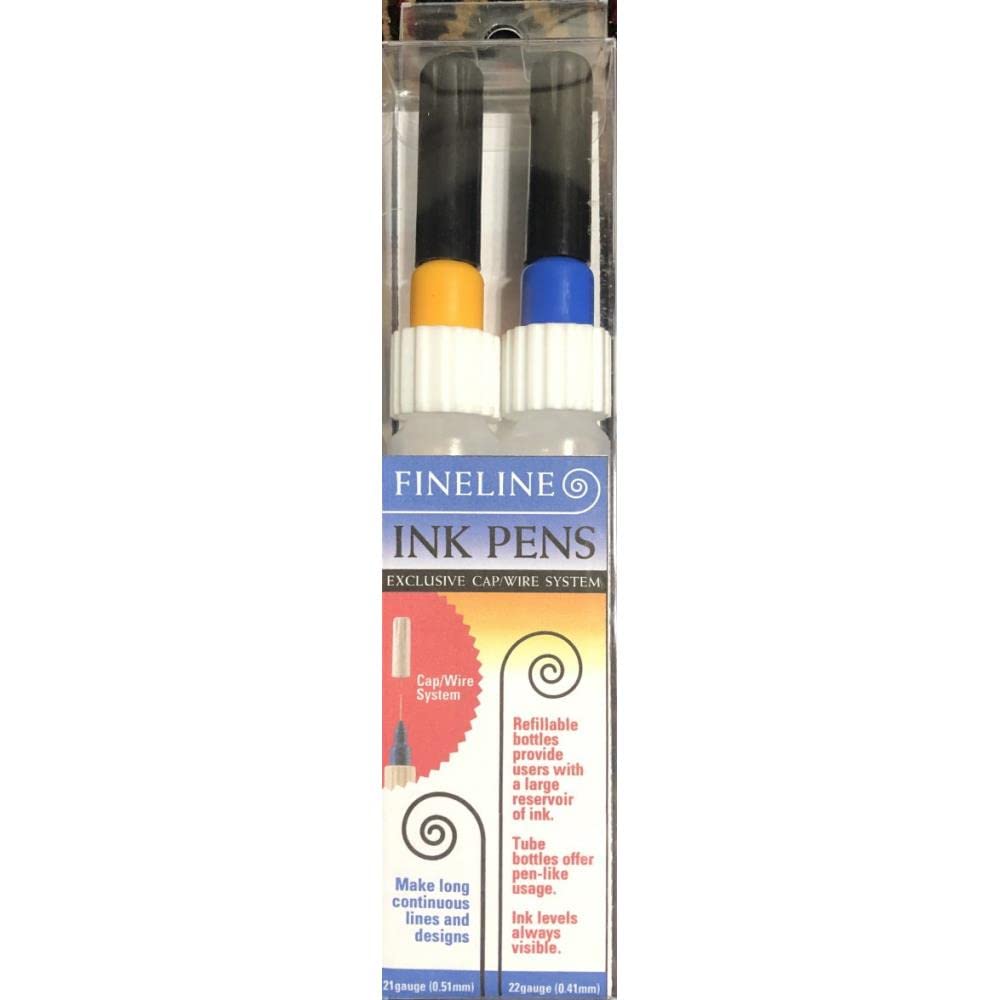 Fineline Ink Pen Applicators - Empty 2/Pkg - 21 Gauge/ 22 Gauge