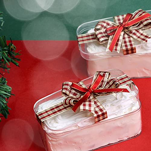 10yd Kerst Lint voor Geschenken Grosgrain Satijnen Stof Lint Set voor Xmas Cadeaupapier, Haarelastiekjes Maken, Craft… - Image 7