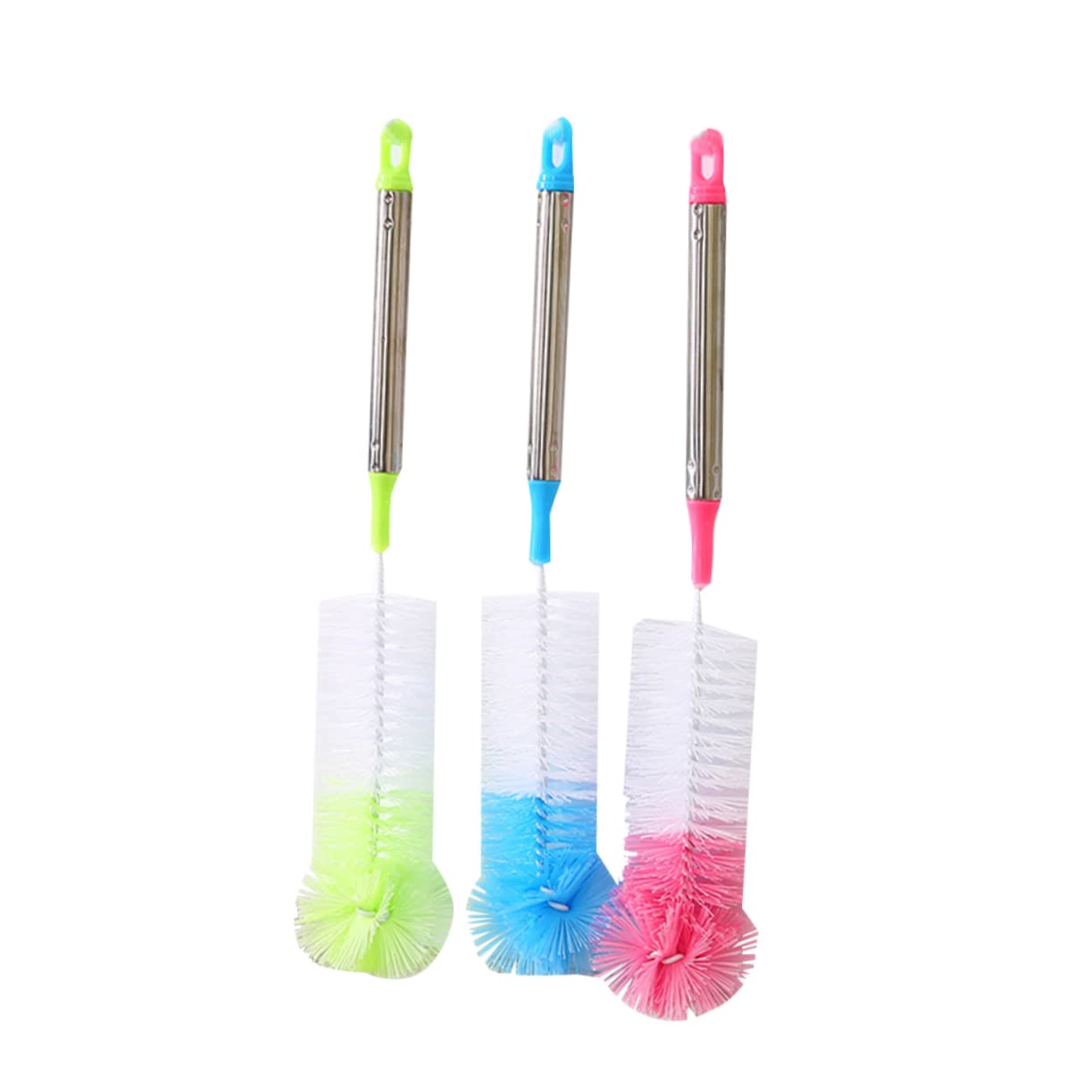 Ciieeo 2 Set Spazzole Per Bottiglie Colorate Con Lungo Flessibile Inossidabile Per Lavaggio Biberon Tazze E Bottiglie Pulizia E Duratura Colore Casuale 3 Pezzi*2