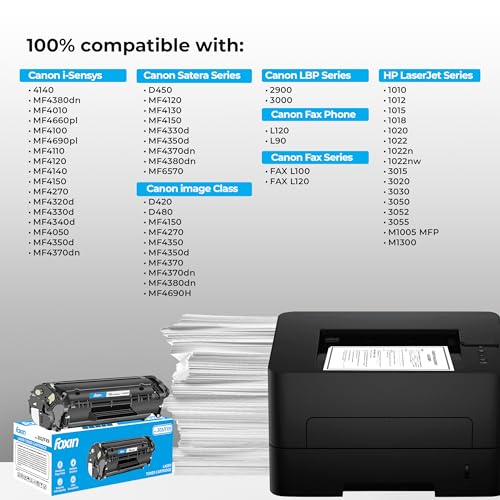 Image of Foxin FTC 303 /FX9 Laser Printer Toner Cartridge Compatible with HP 1020, M1005, 1018, 1010, 1012, 1015, 1022, 1022N, 1022NW, 3015, 3020, 3030, 3050, 3050Z, 3052, 3055, Canon LBP2900 /2900B /3000