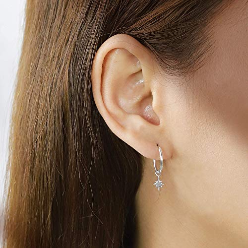 Boma Jewelry Sterling Silver Star Endless Hoop Earrings2
