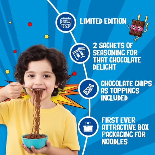 Image of Too Yumm! K-BOMB Chocolate Noodles,Instant Noodles,100% Veg, Limited Edition, No Palm Oil