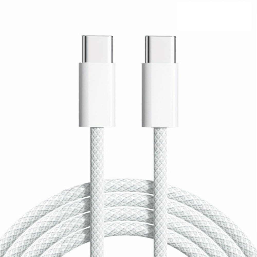 27W Type C to C [MFI Certified] Cable Compatible With iPhone 16/15(Pro/ProMax)/Samsung/Nothing/Google Pixel/OnePlus/Xaiomi/Smartphones/Note/Macbook/iPad and Other Type C devices.