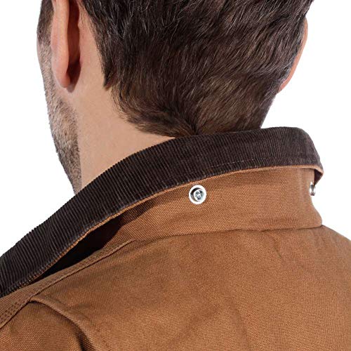 Image of Carhartt Men's Full Swing Relaxed Fit Washed Duck Insulated Traditional Coat-Carhartt Brown-2X-Large