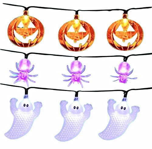 NAKO ハロウィンライト イルミネーション 電池 ハロウィン 電飾 装飾 飾り LED イルミネーションライト ガーランドライト 屋外 屋内 防水 3点セット