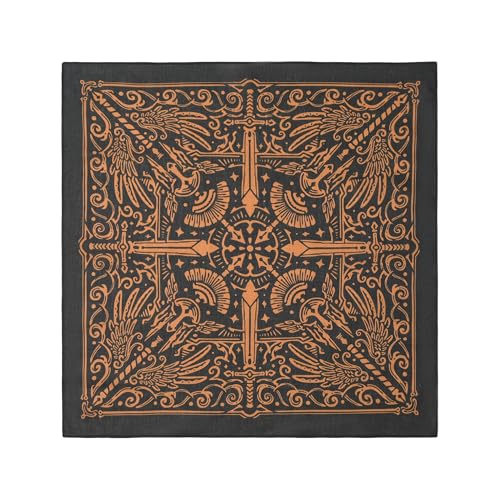 GT BANDANA 22'x22' Vintage Sword Cotton Bandana Multi-Purpose Headbands
