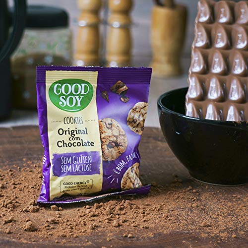 Cookies GoodSoy Originais, com pedacinhos de Chocolate – Sem glúten, sem lactose - 33g